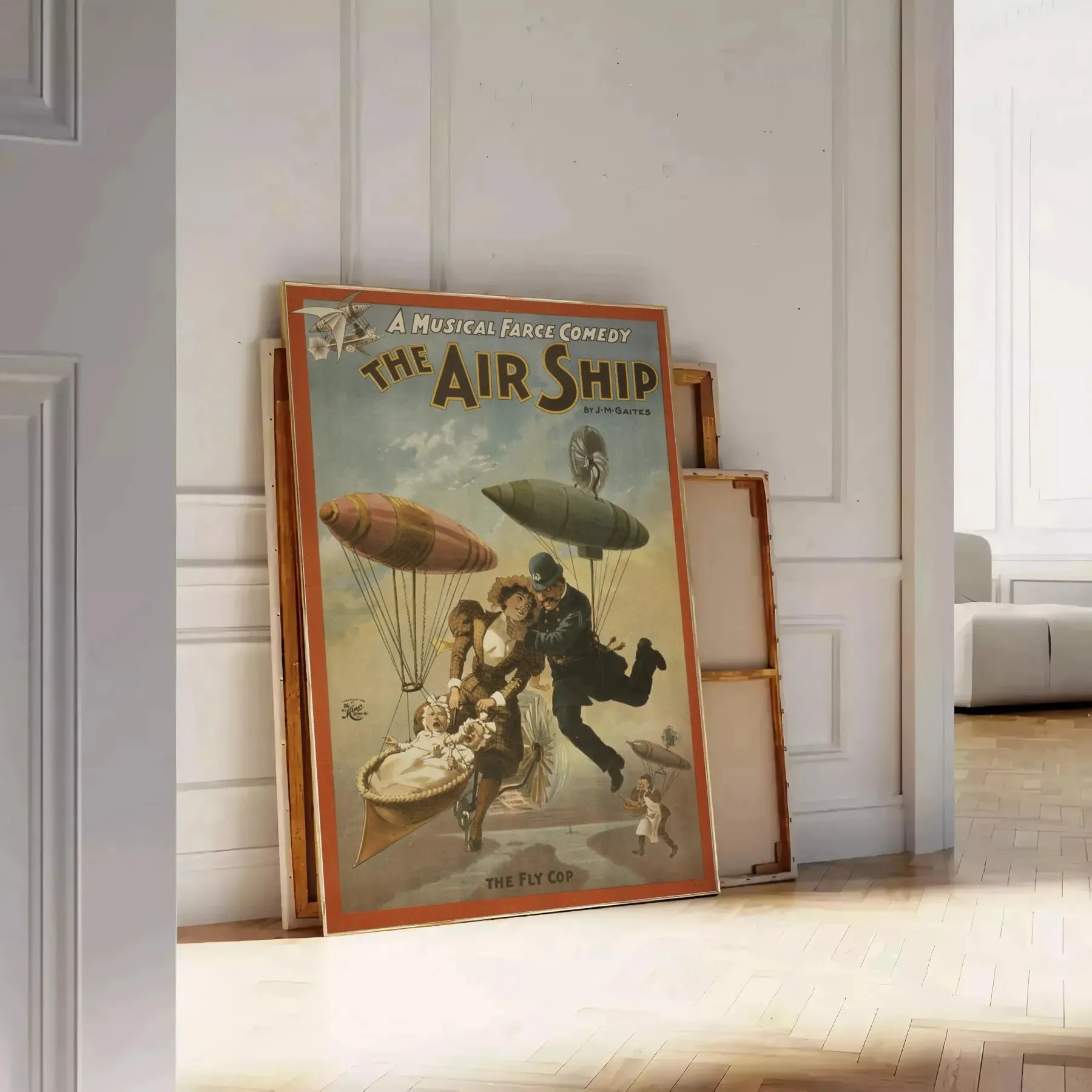 The Air Ship Travel Poster Print