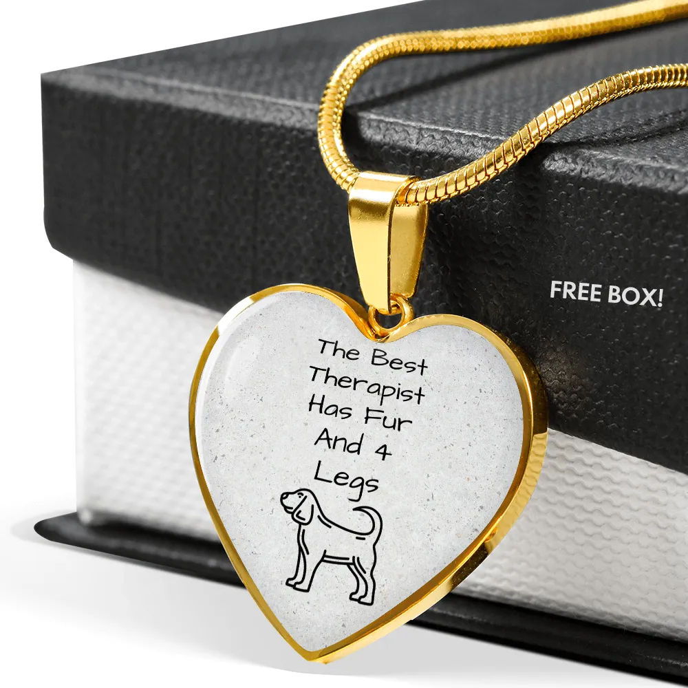 The Best Therapist Has Fur & 4 Legs Necklace