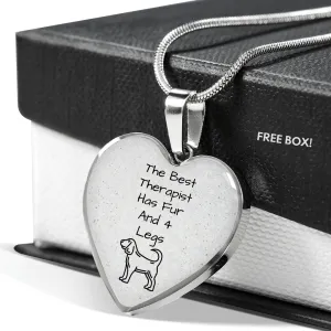 The Best Therapist Has Fur & 4 Legs Necklace