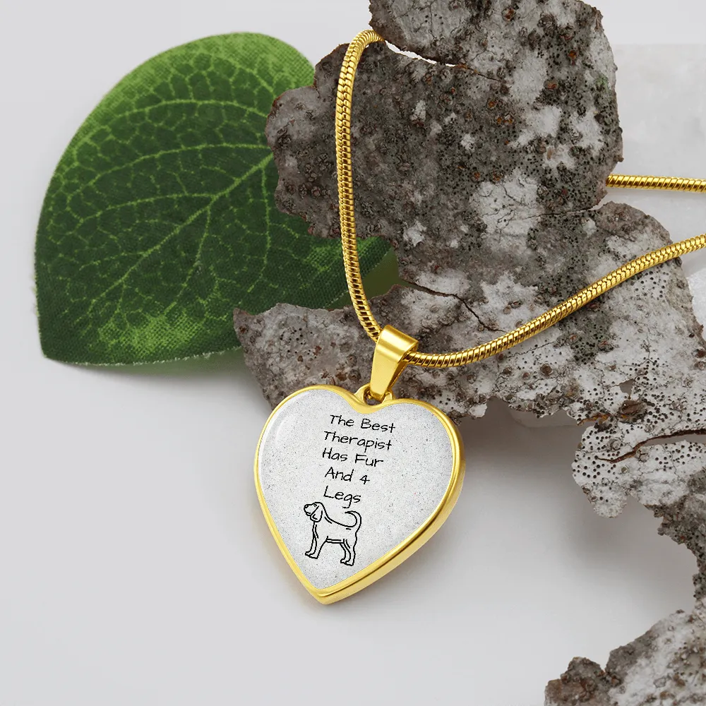 The Best Therapist Has Fur & 4 Legs Necklace