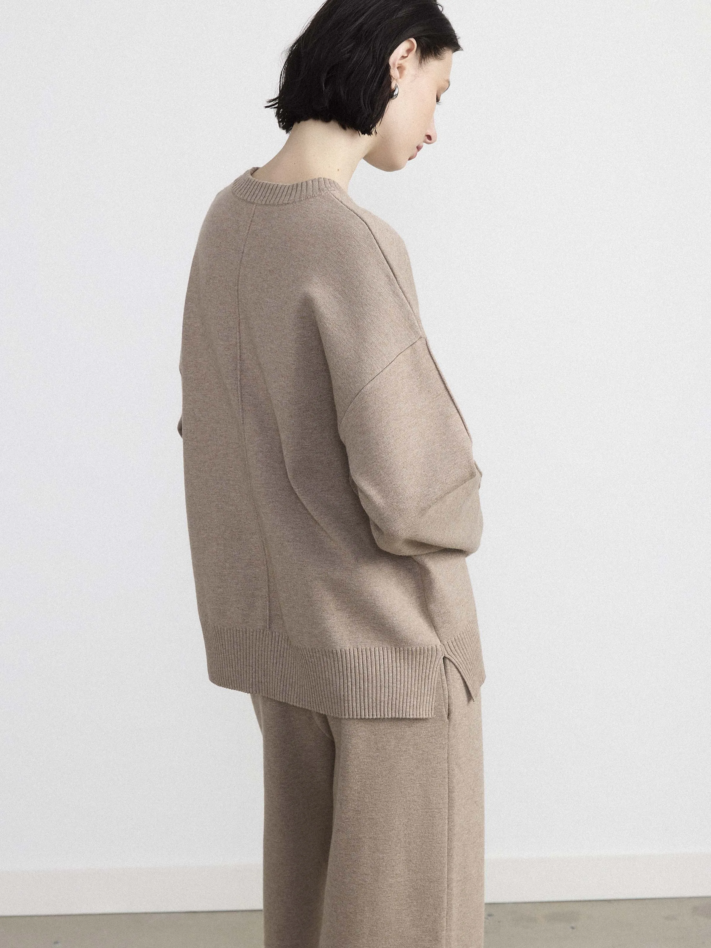 The Compact Sweater in Taupe