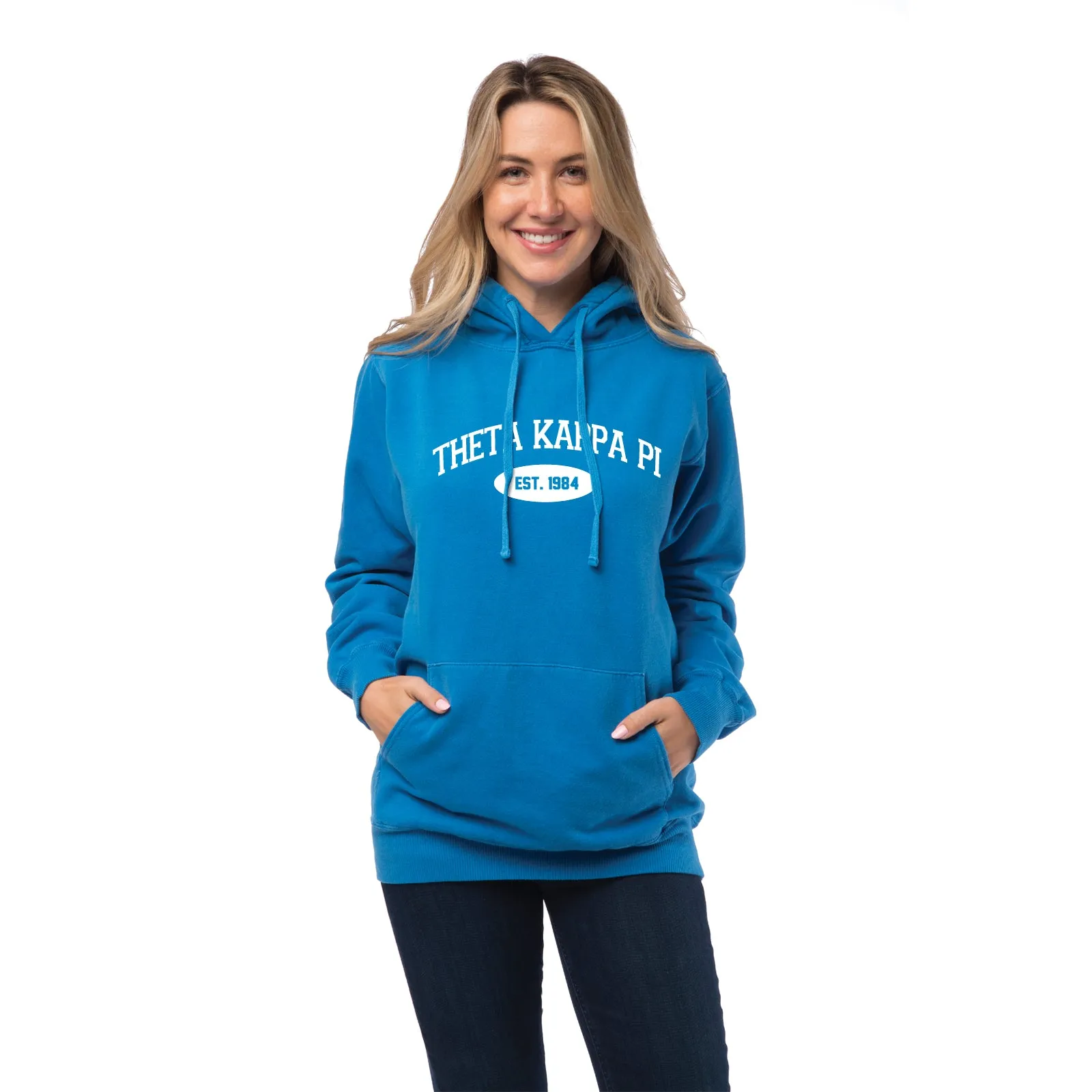Theta Kappa Pi Hooded Pullover Vintage Sweatshirt