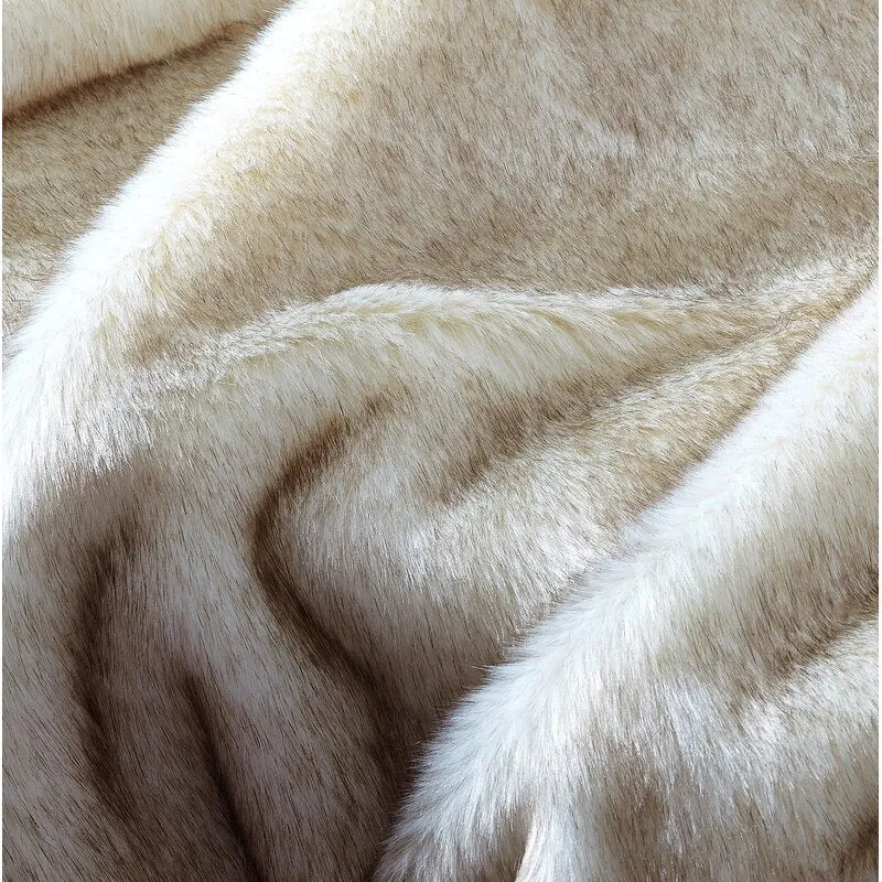 Thiele Luxury Tip Dye Throw in Beige Mink by Mistana! Retails $103  on Sale!