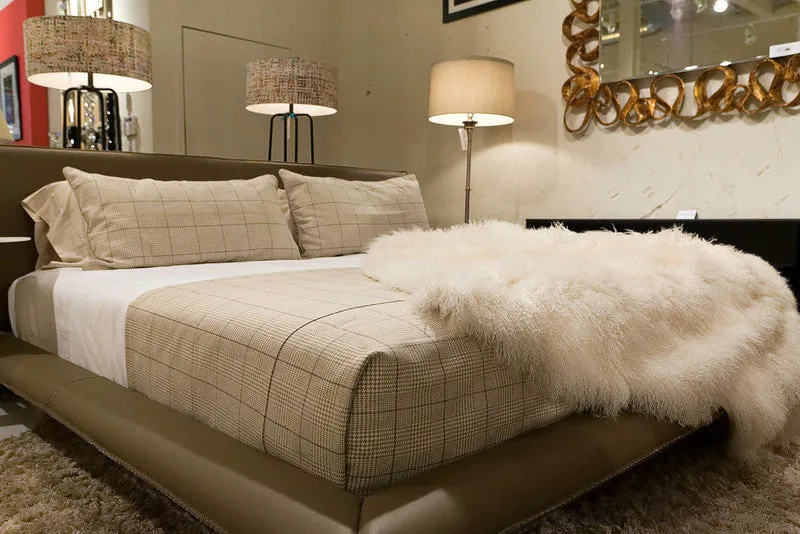 Tibetan Long Wool Ivory Throw - Auskin
