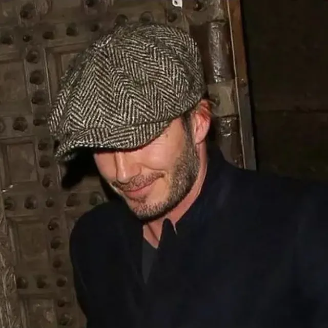Tommy Shelby Peaky  Newsboy Hats Vintage Herringbone Octagon Cap