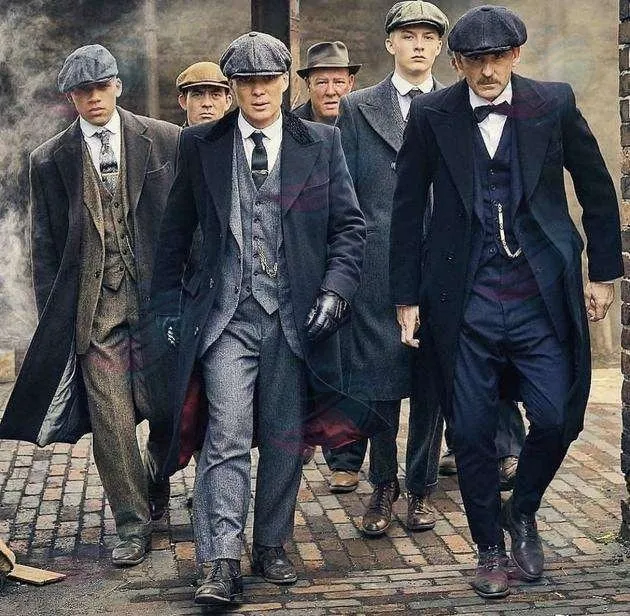 Tommy Shelby Peaky  Newsboy Hats Vintage Herringbone Octagon Cap