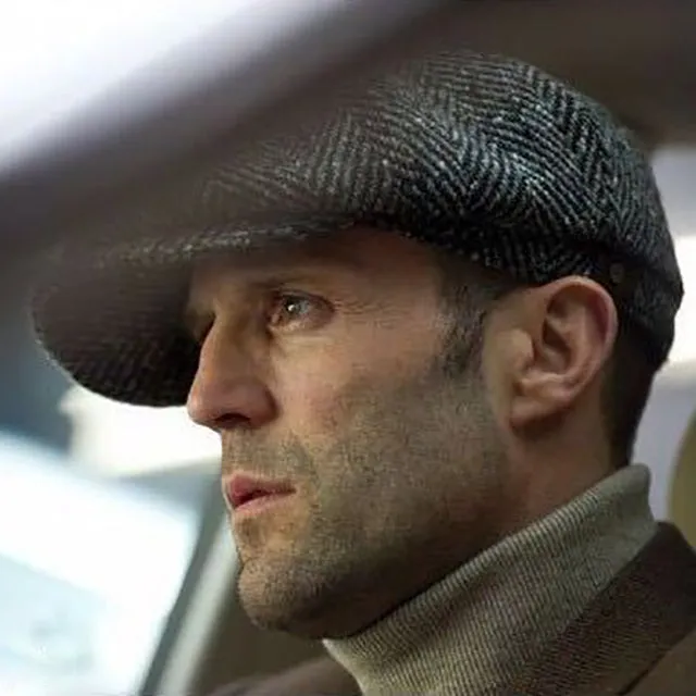 Tommy Shelby Peaky  Newsboy Hats Vintage Herringbone Octagon Cap