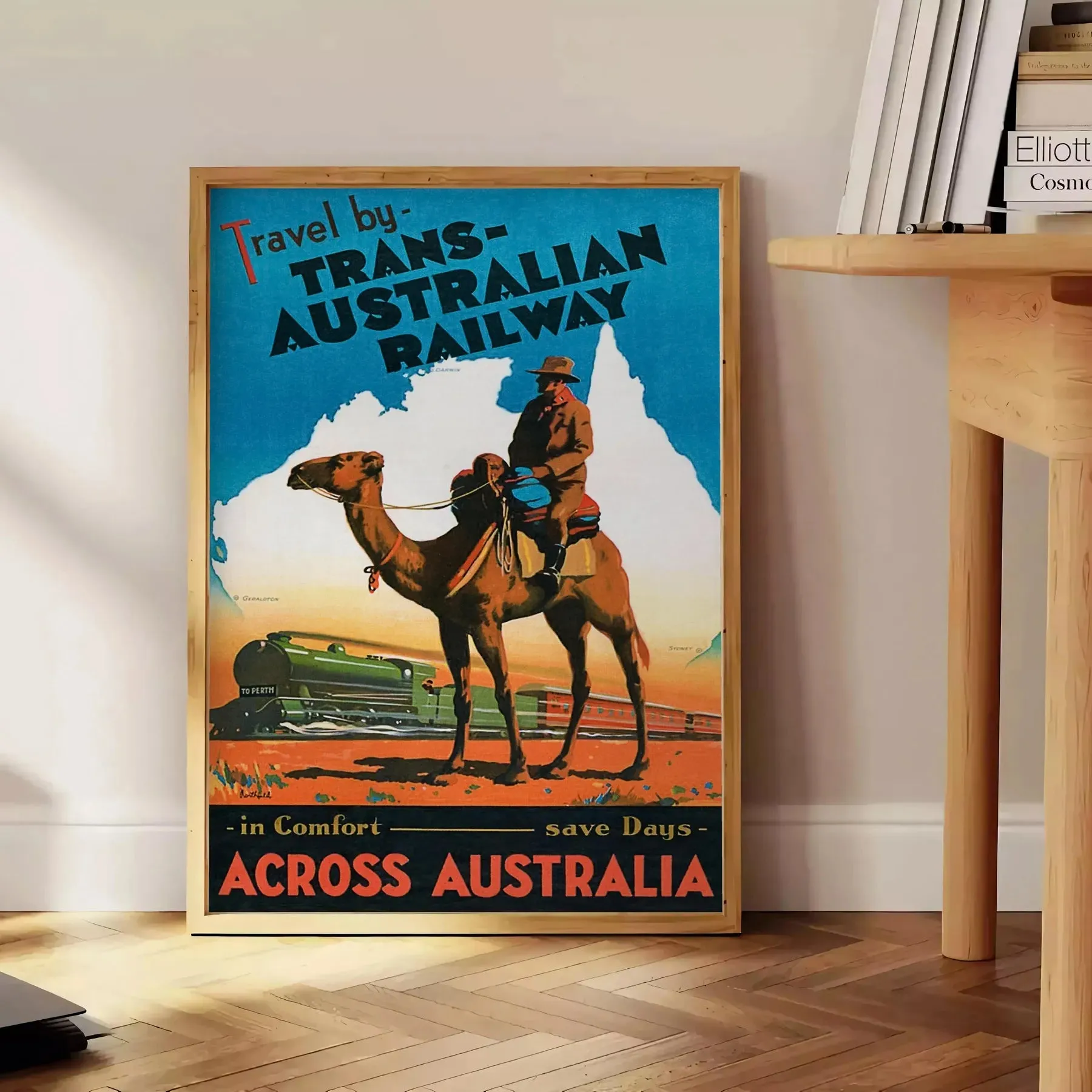 Trans Australia Travel Poster Poster