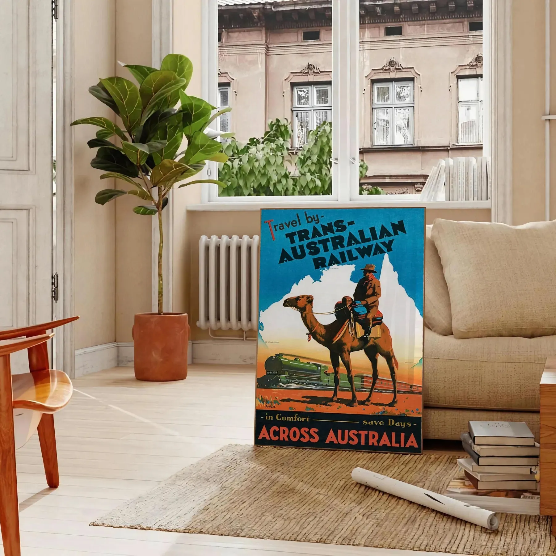 Trans Australia Travel Poster Poster