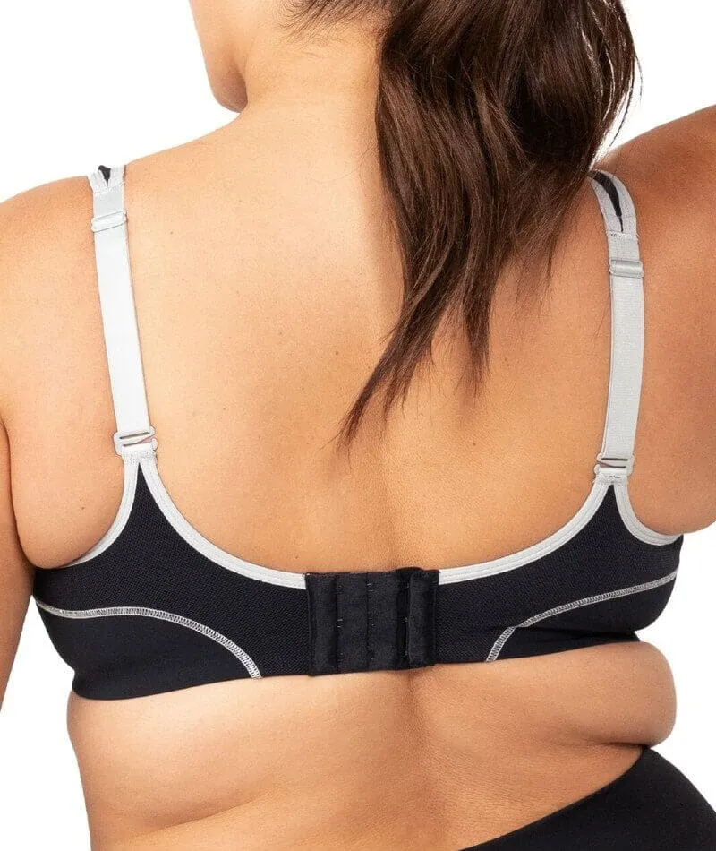Triumph Triaction Performance Sports Bra - Black / Silver