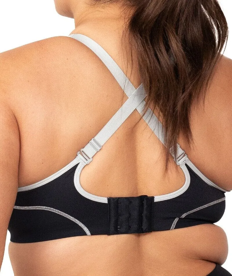 Triumph Triaction Performance Sports Bra - Black / Silver