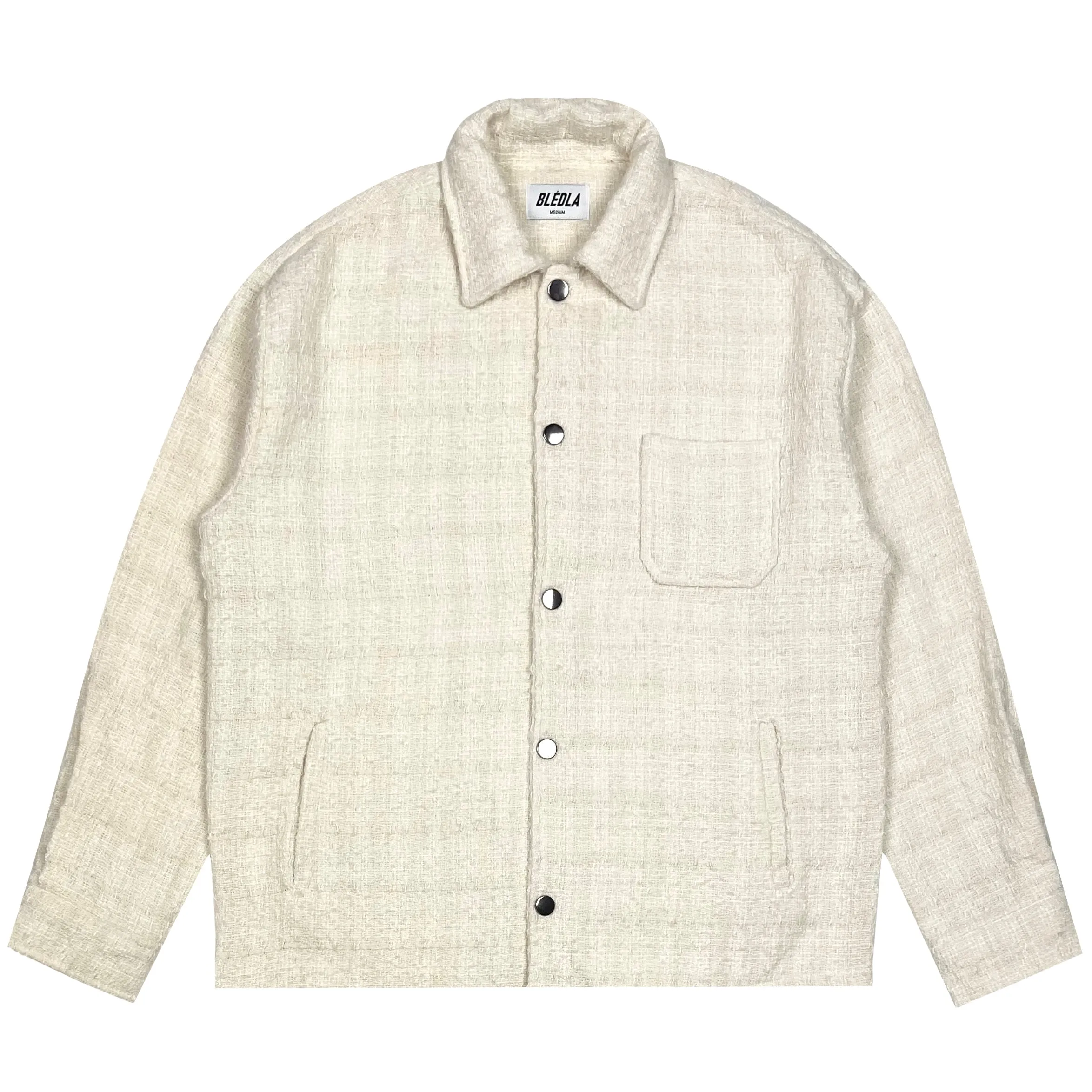 Trouvaille Textured Overshirt - Cream