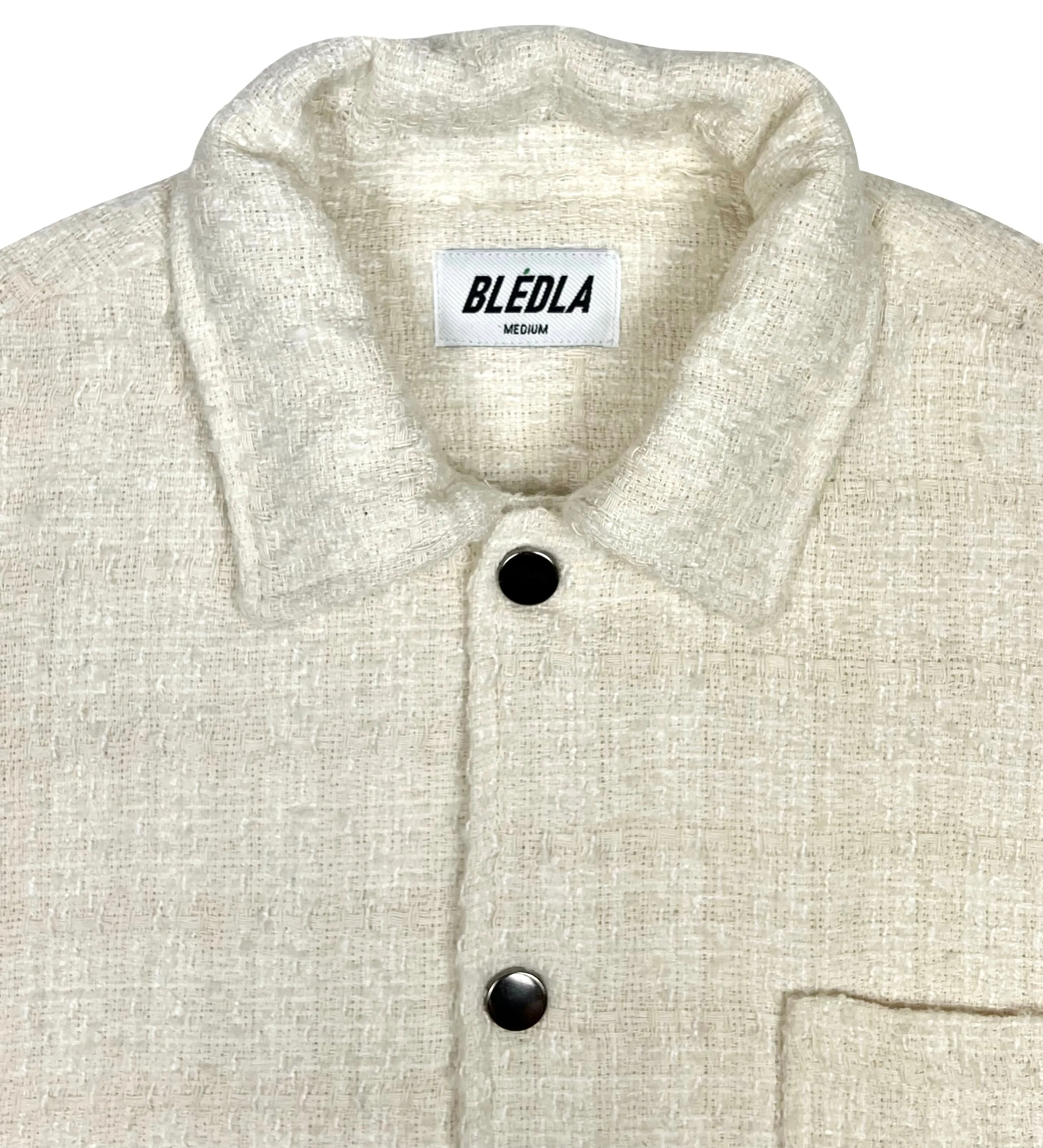 Trouvaille Textured Overshirt - Cream