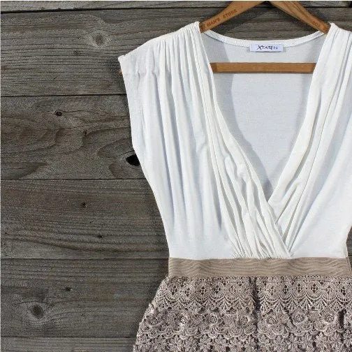 Tucked Lace Dress