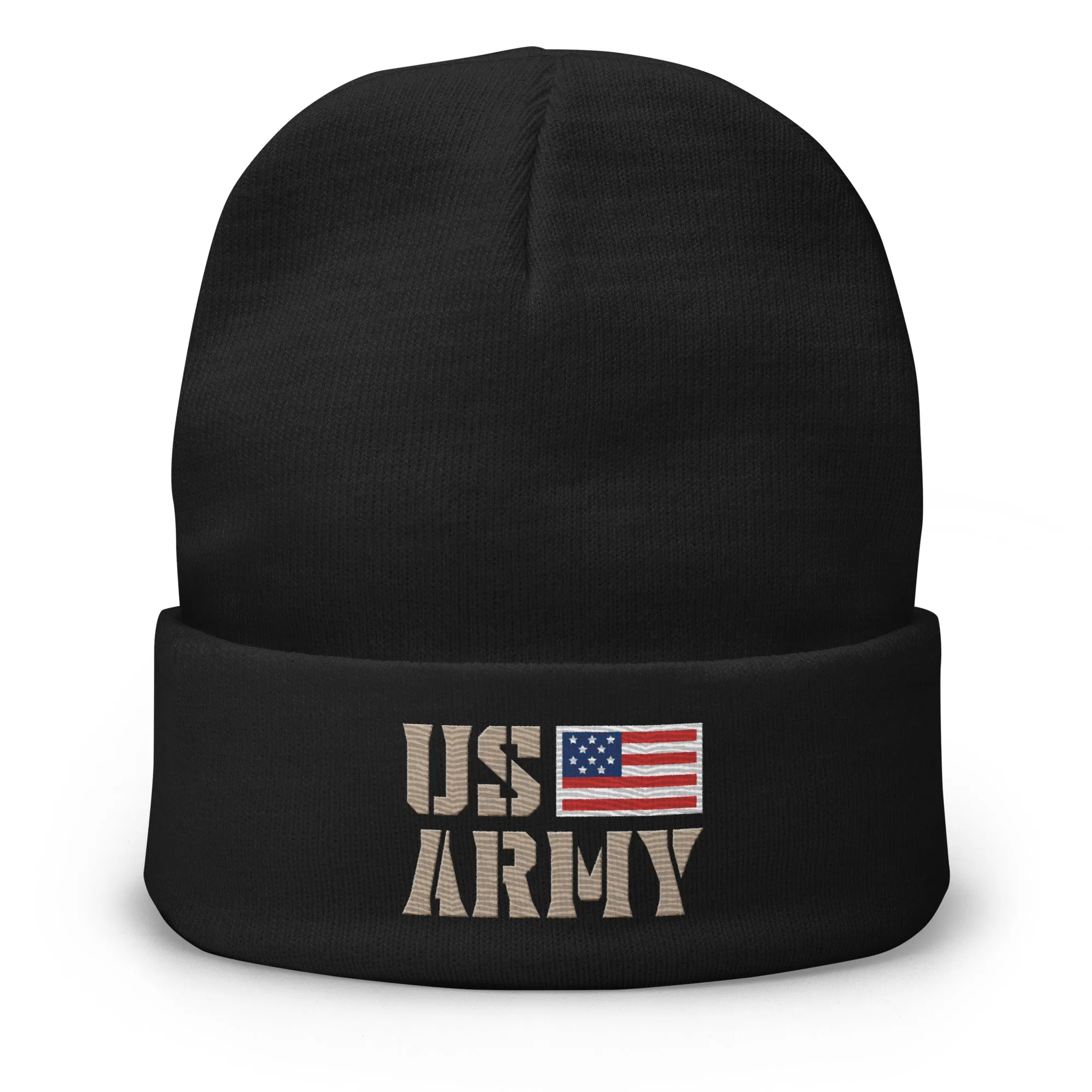 US ARMY Patriotic Embroidered Beanie