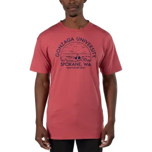 USCAPE Gonzaga University Voyager Short Sleeve Tee, Shiraz