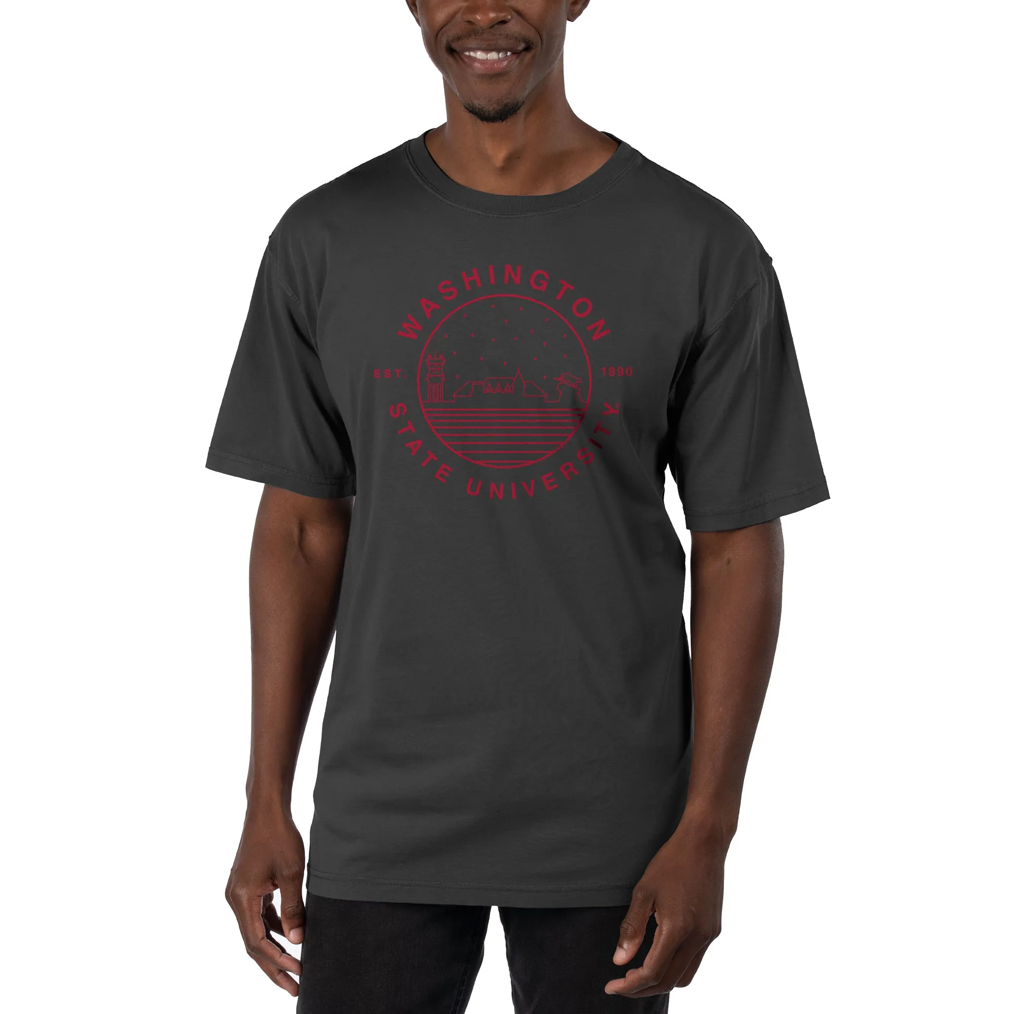 USCAPE Washington State University Starry Scape Short Sleeve Tee, Black