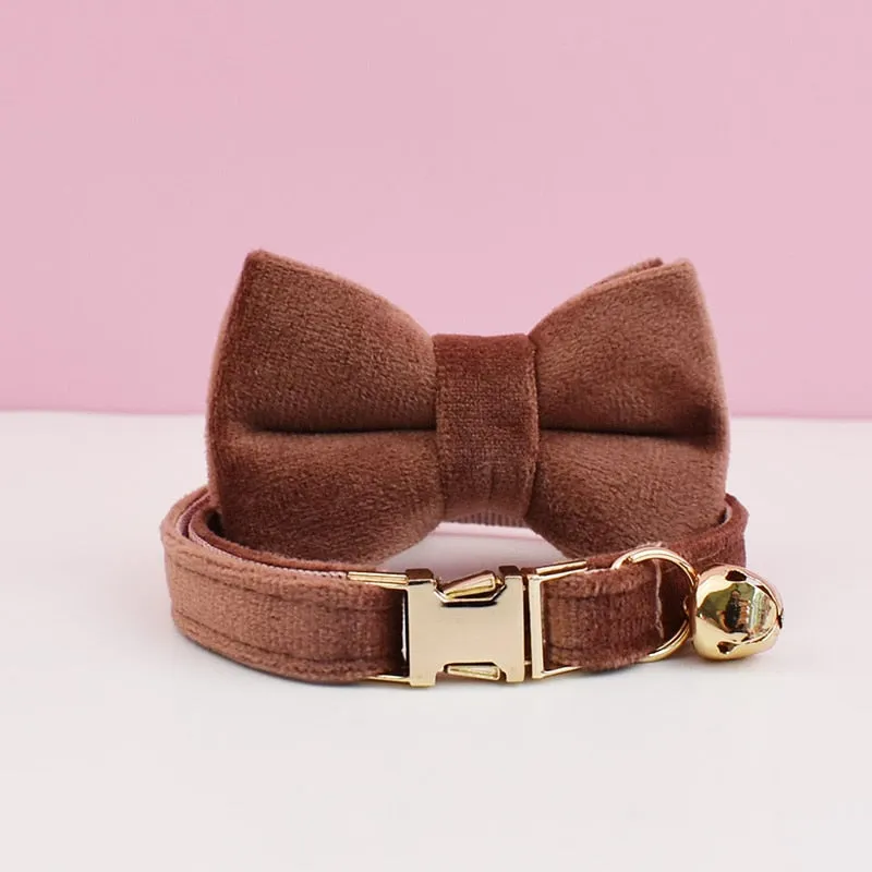 Velvet Charms: Personalized Collars and Bowties