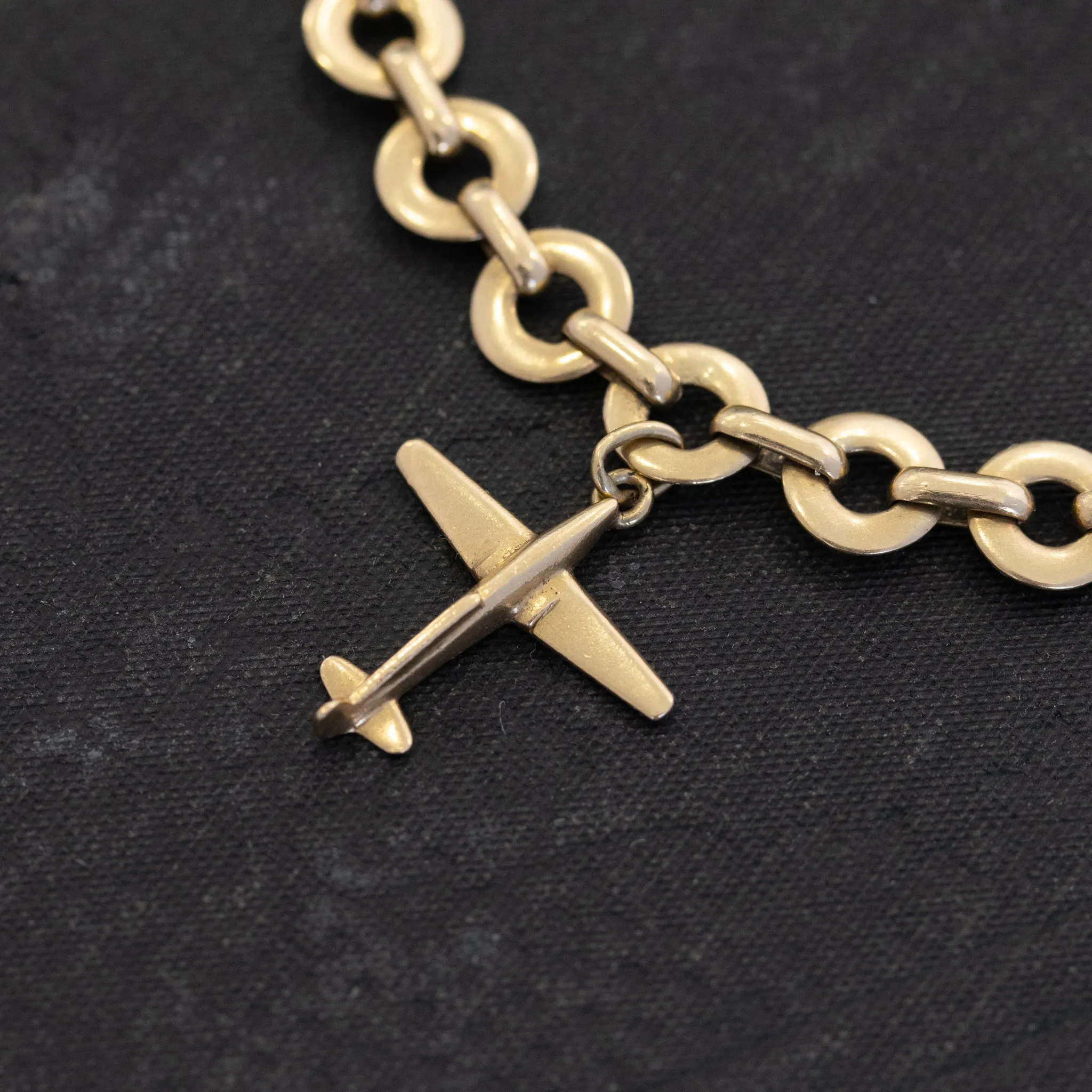 Vintage 18kt Gold Charm Bracelet, French
