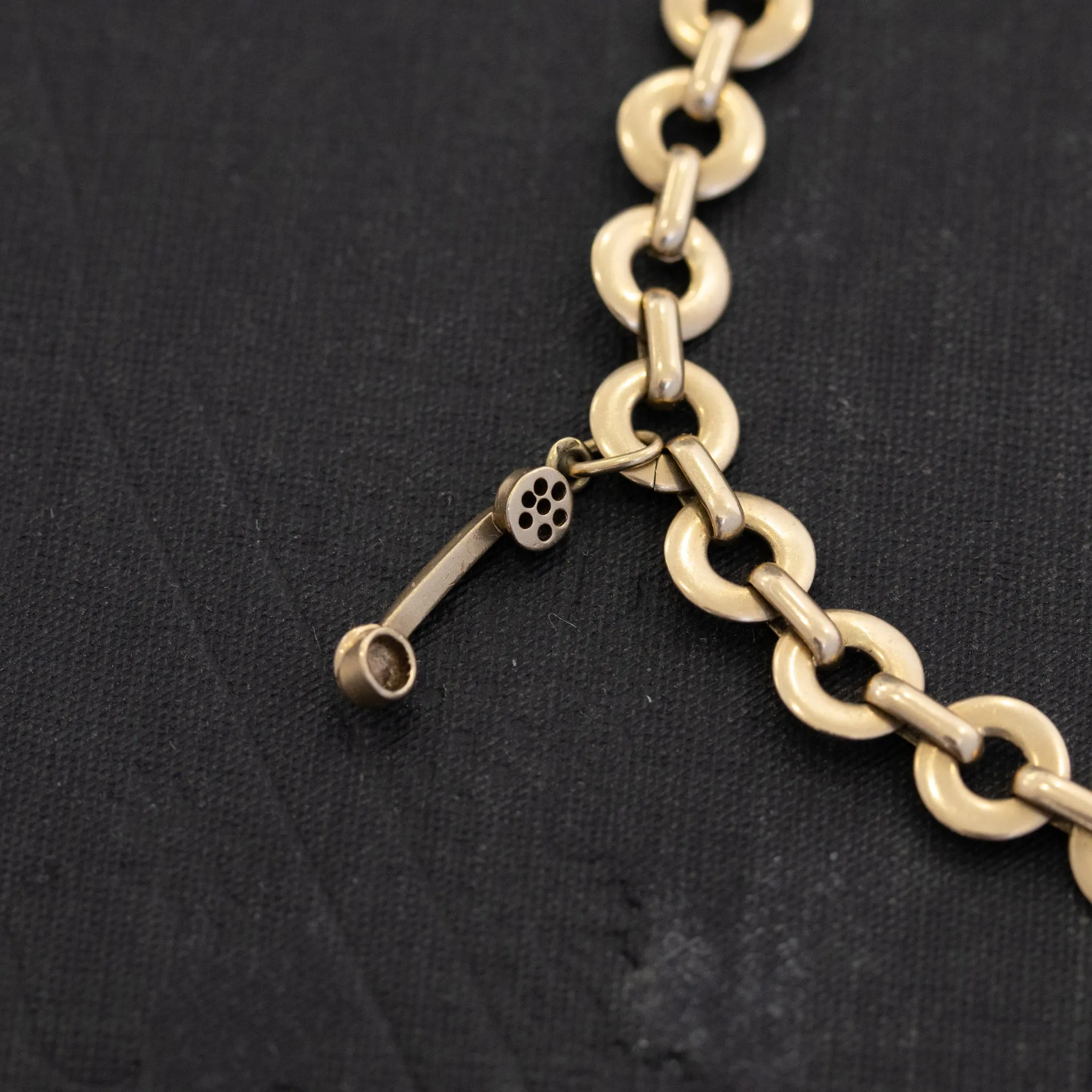 Vintage 18kt Gold Charm Bracelet, French