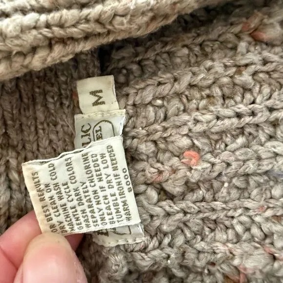 Vintage 70s 80s Banana Republic Safari &amp; Travel Clothing Co Cardigan Sweater Cot
