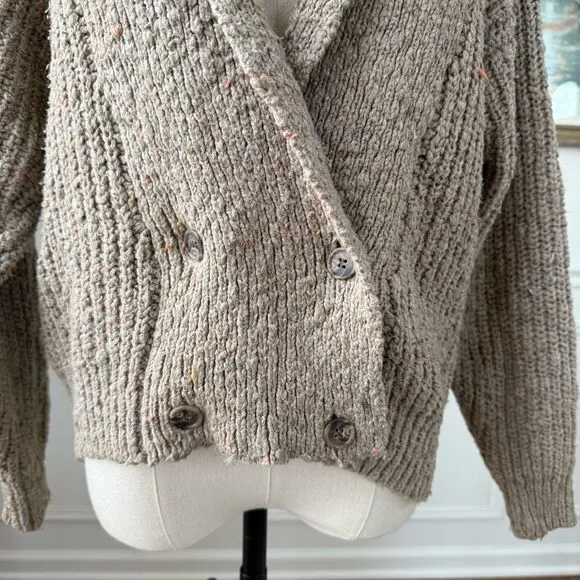 Vintage 70s 80s Banana Republic Safari &amp; Travel Clothing Co Cardigan Sweater Cot