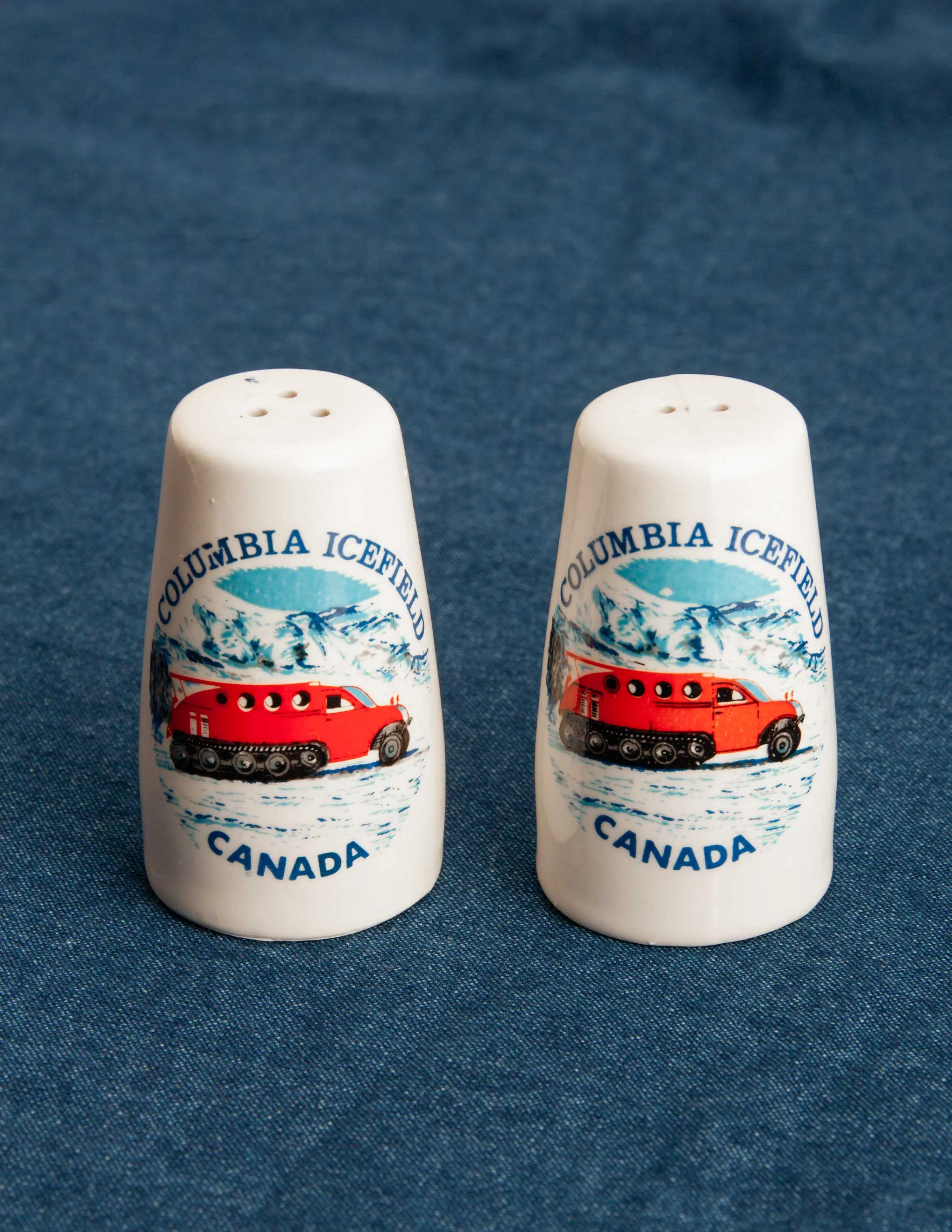 Vintage Columbia Ice Field Salt & Pepper Shakers