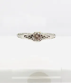Vintage Diamond Solitaire Ring