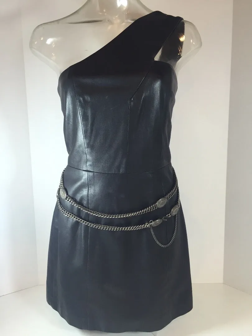 VINTAGE Distressed Metal Drape Chain Belt with Safety Catch