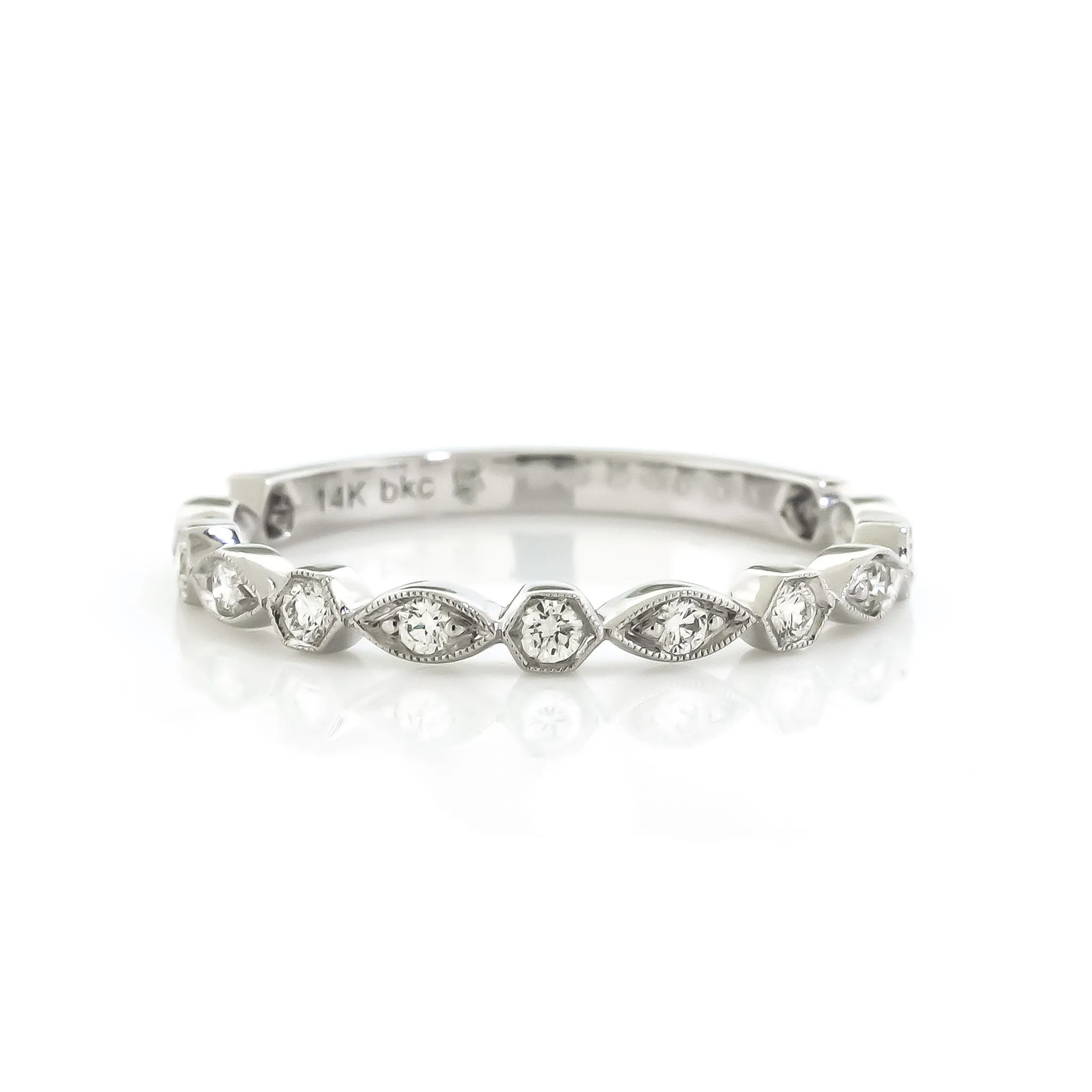 Vintage Inspired Diamond Band