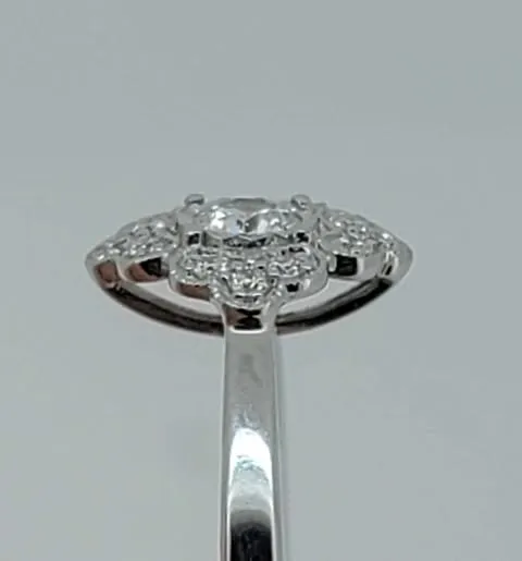 Vintage inspired diamond ring from Allison Kaufman