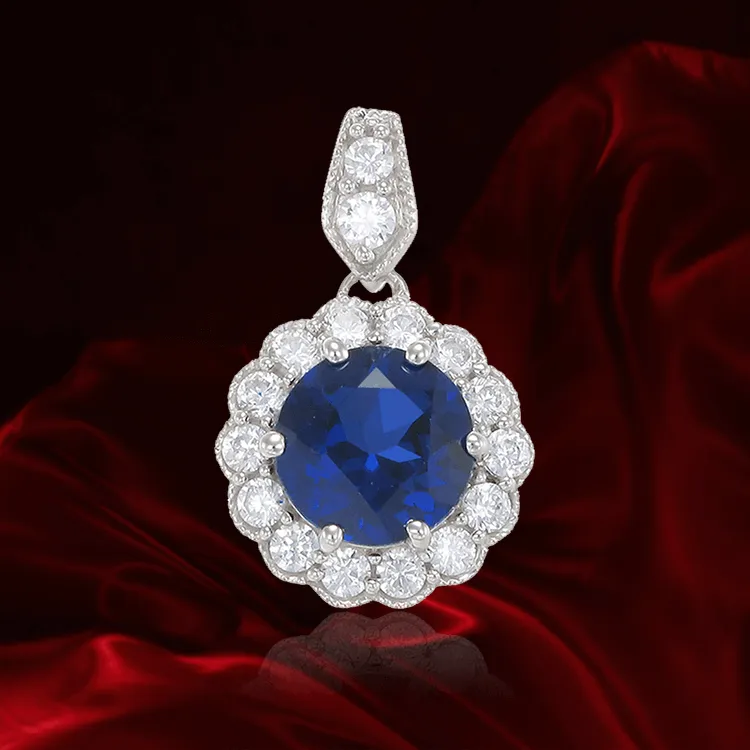 Vintage Inspired Sapphire Pendant