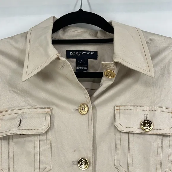 Vintage safari military khaki women’s jacket size small