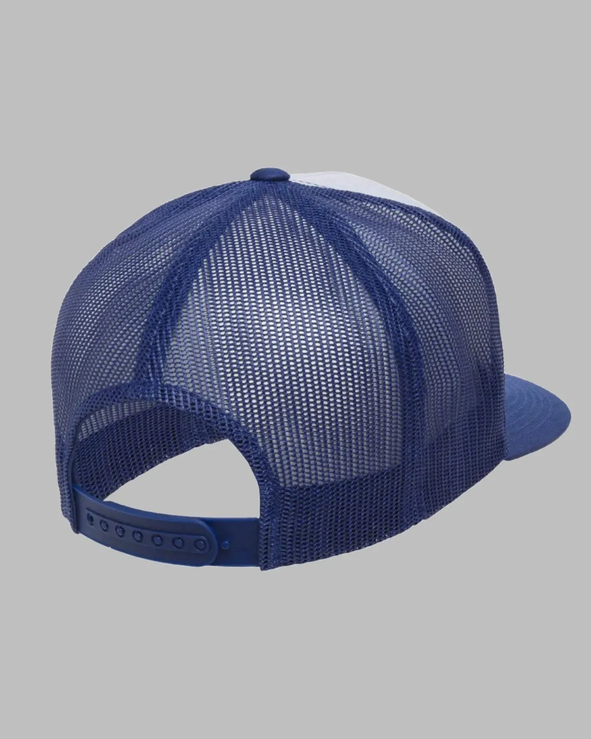 Vintage Trucker Hat with White Front Panel and Mesh Back | Adult Classic Cap with Polyester Blend