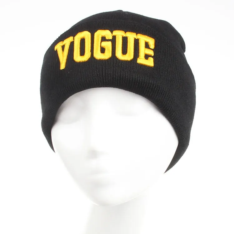 VOGUE Diamond bad hair day knit bonnet winter hat beanies for men women ski skullies