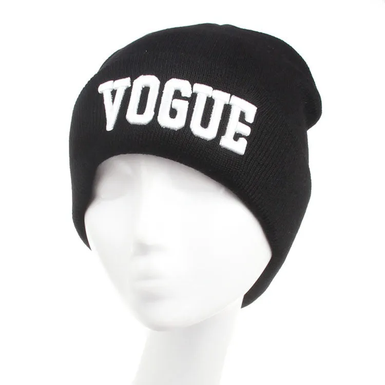 VOGUE Diamond bad hair day knit bonnet winter hat beanies for men women ski skullies