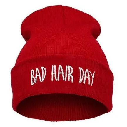 VOGUE Diamond bad hair day knit bonnet winter hat beanies for men women ski skullies