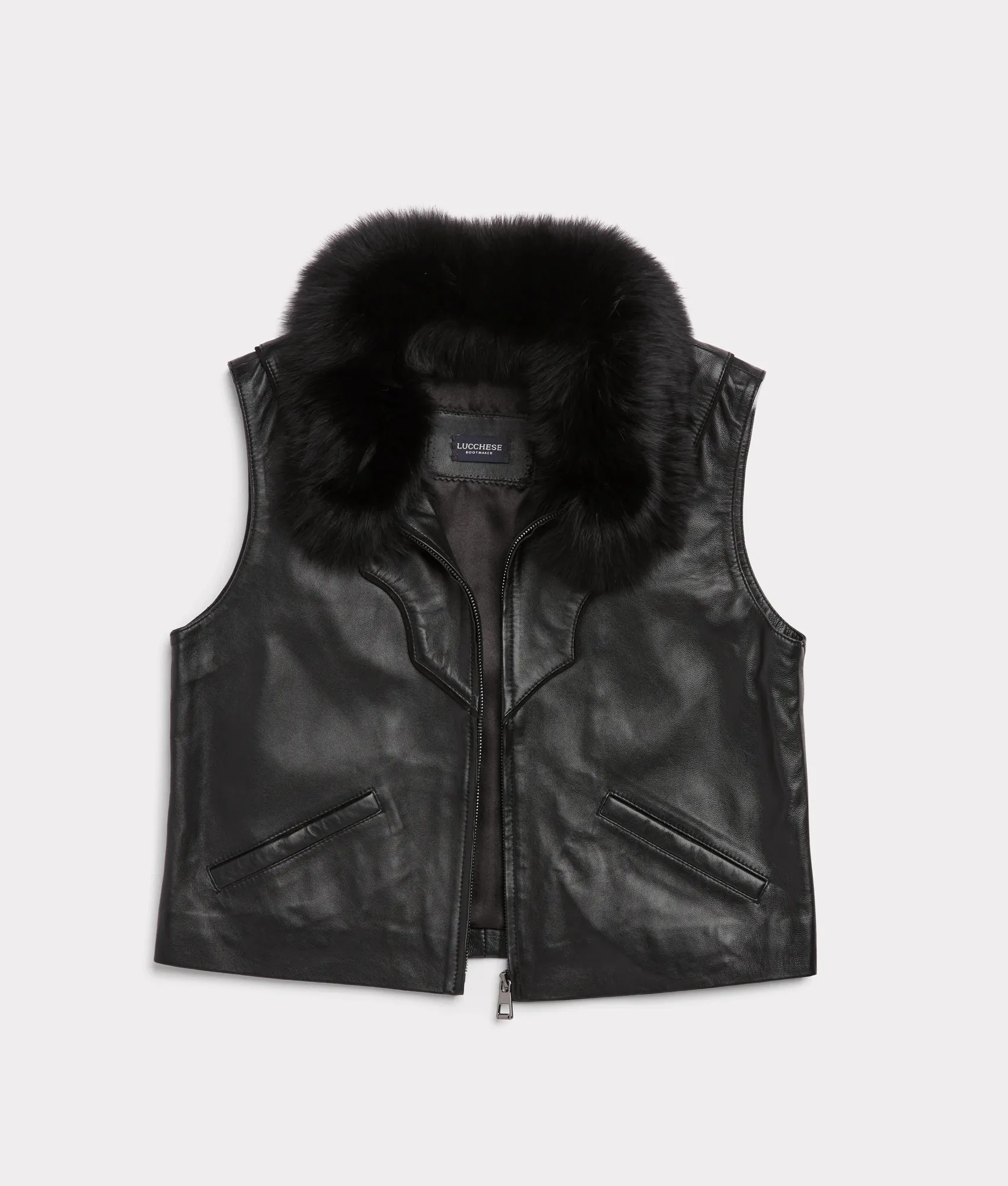 Western Fox Vest :: Black