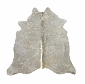 White Devore Gold Acid Washed Premium Brazilian Cowhide, XL CH04DVN DZ