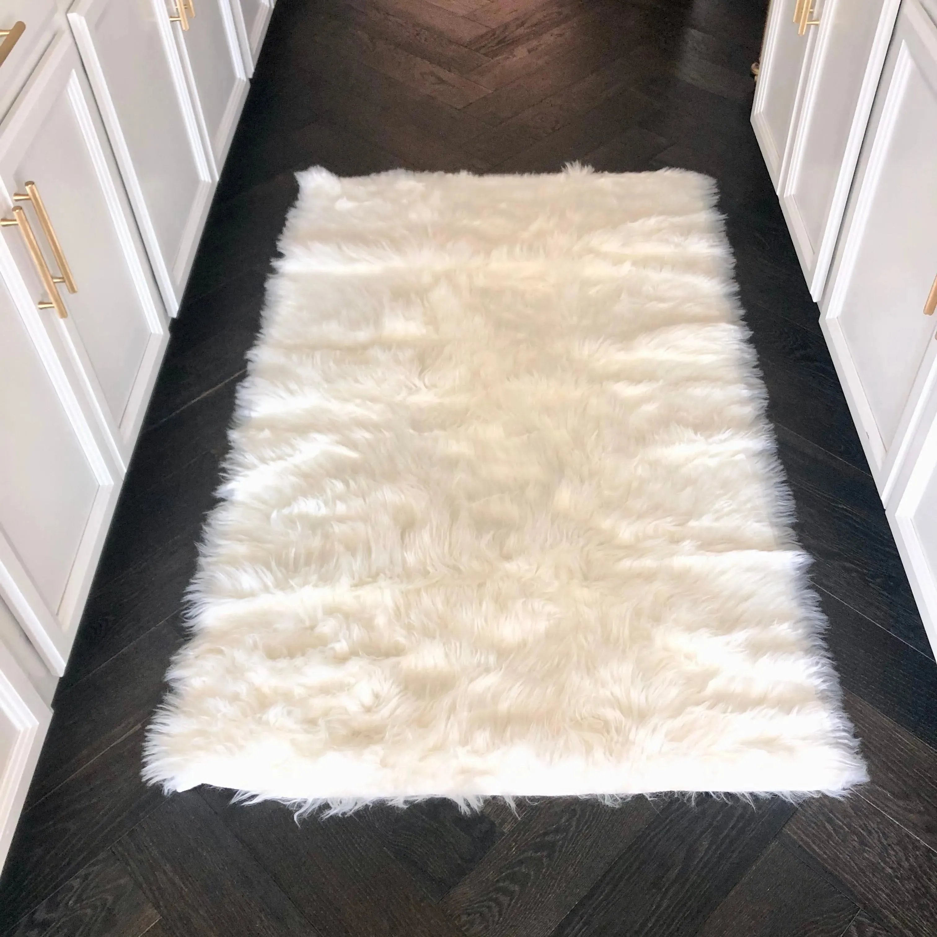 White Faux Fur Rug