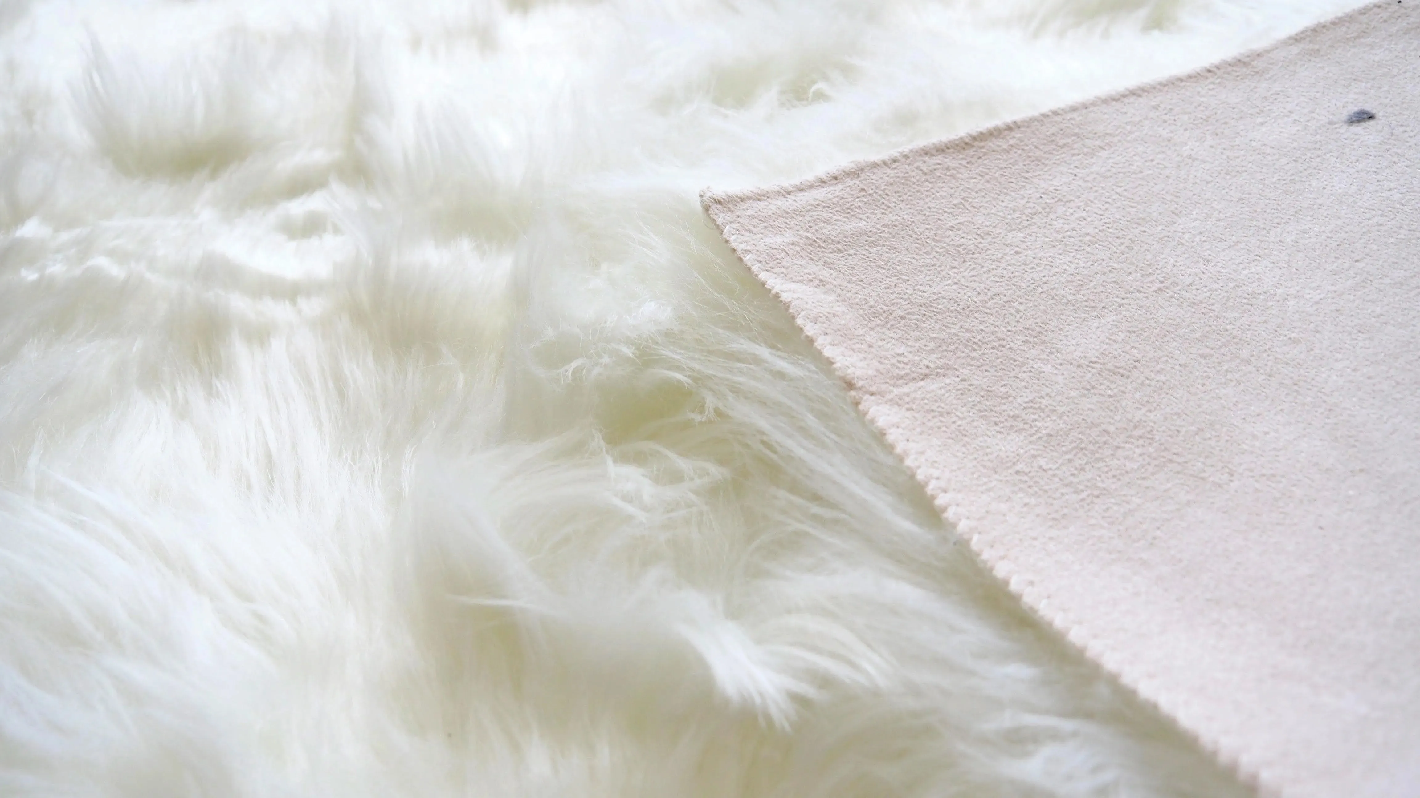 White Faux Fur Rug