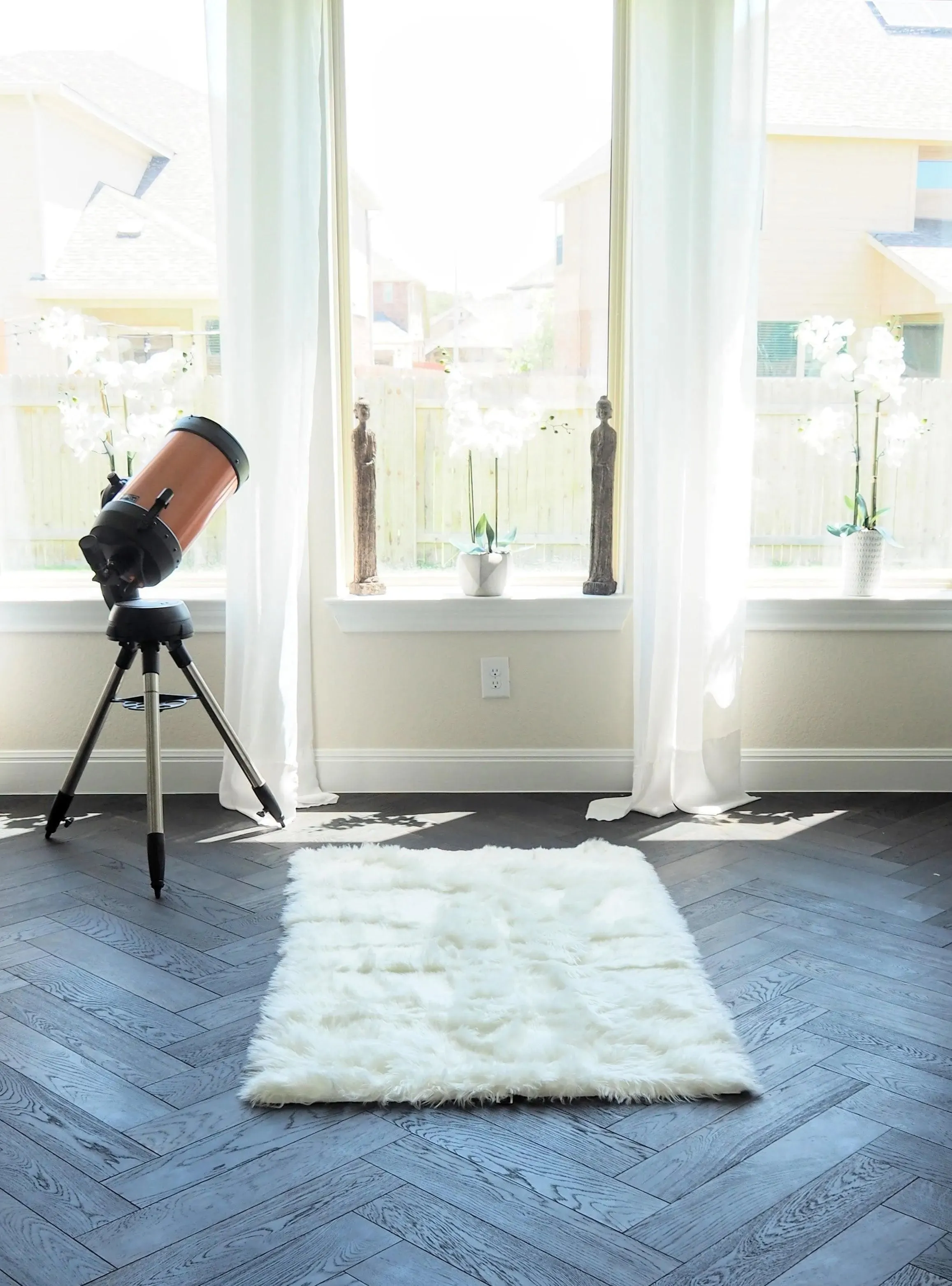 White Faux Fur Rug