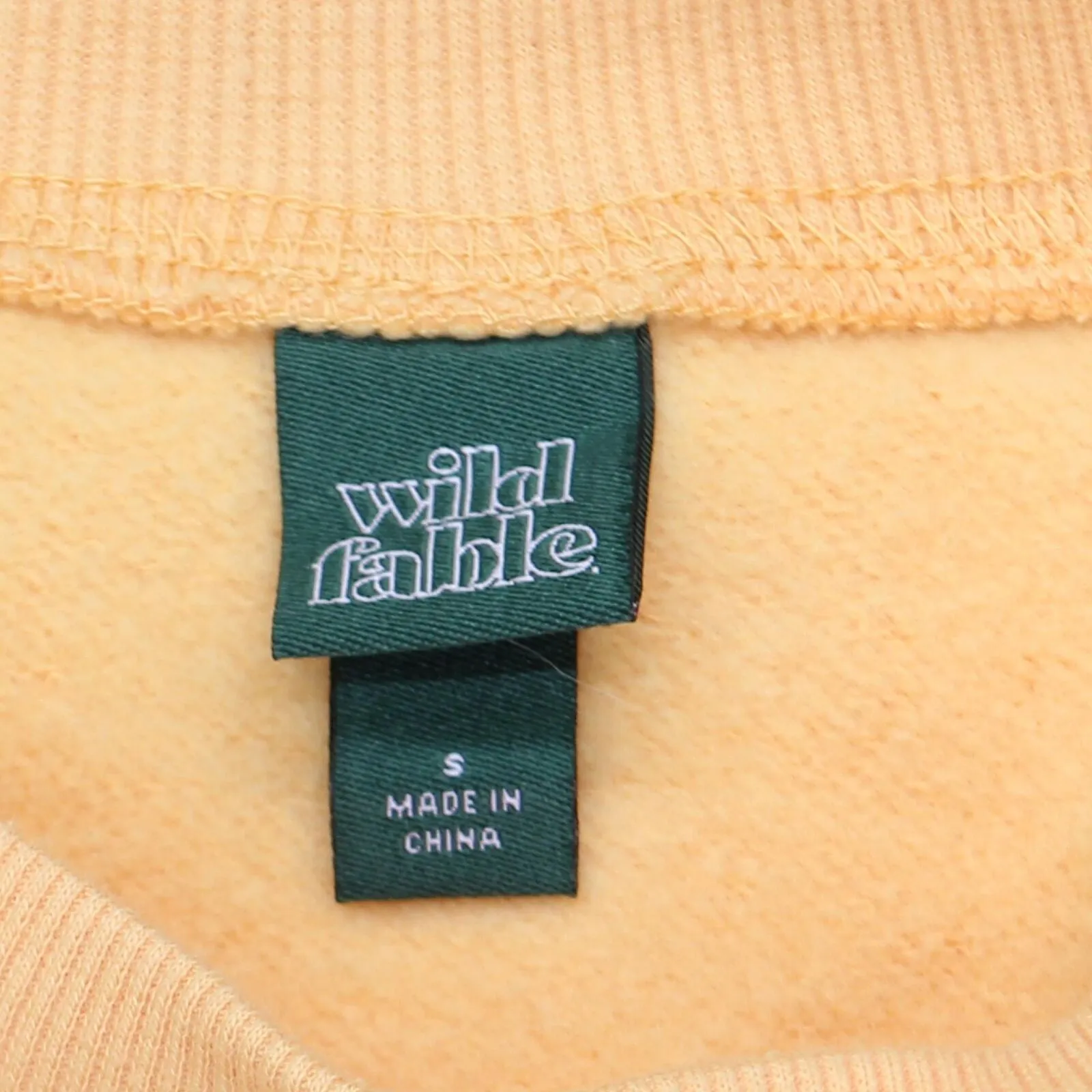 Wild Fable Womens Pullover Oversized Sweatshirt Peach Orange Floral S