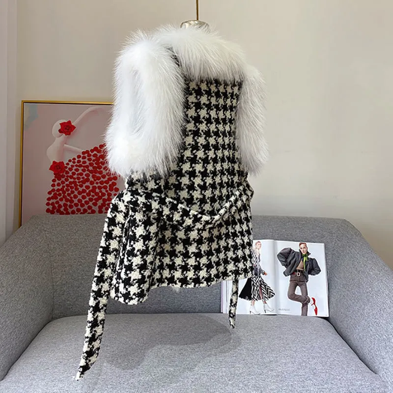 Women Luxury Warm Real Fox Fur Gilets Winter Fashion Fur Vest Waistcoat