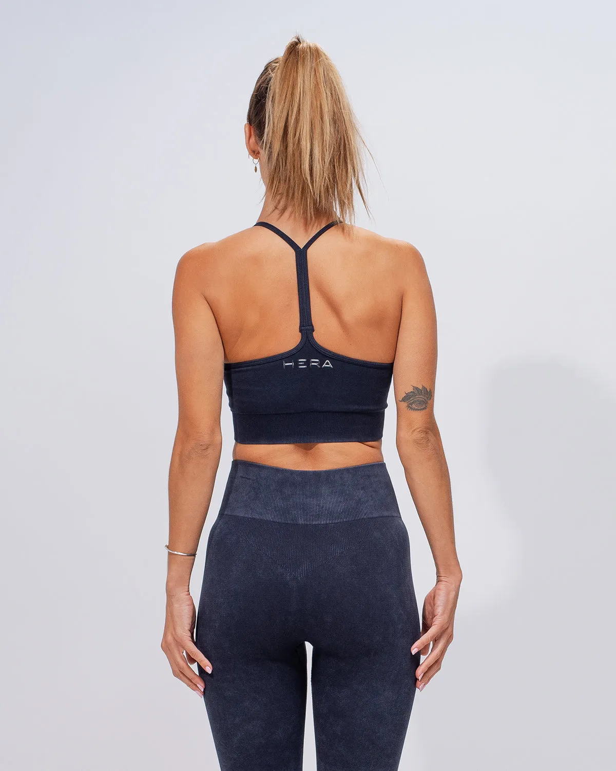 Women's Seamless Y Back Sports Bra Acid Wash
