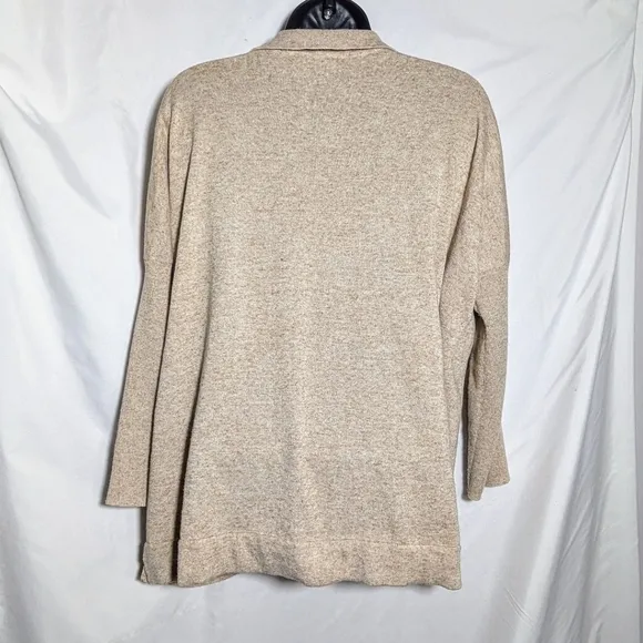 Women's Tuckernuck Clayton Tencel/ Linen Knit Tan Polo, Casual, Size M/L