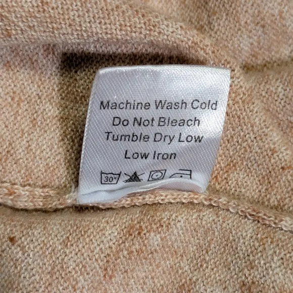 Women's Tuckernuck Clayton Tencel/ Linen Knit Tan Polo, Casual, Size M/L