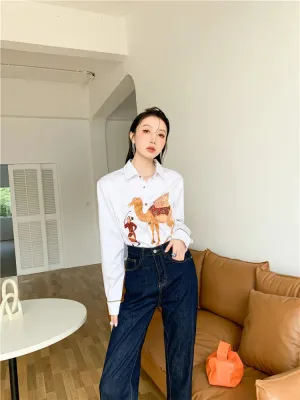Y2K Camel Shirt