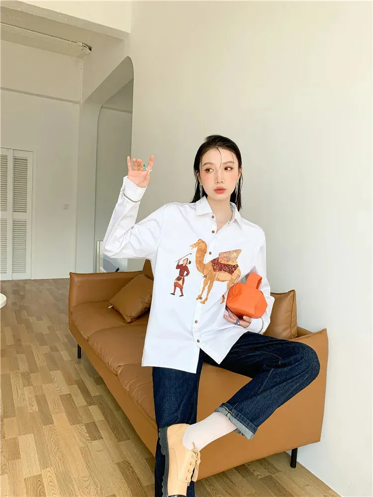 Y2K Camel Shirt