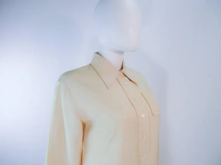 YVES SAINT LAURENT Safari Style Shirt Dress Size Small
